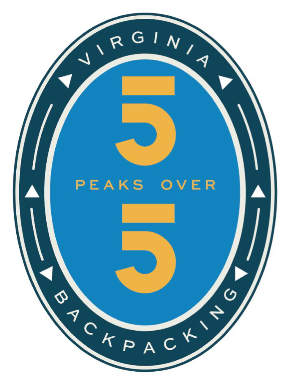 Virginia 5 Over 5K Vinyl Sticker