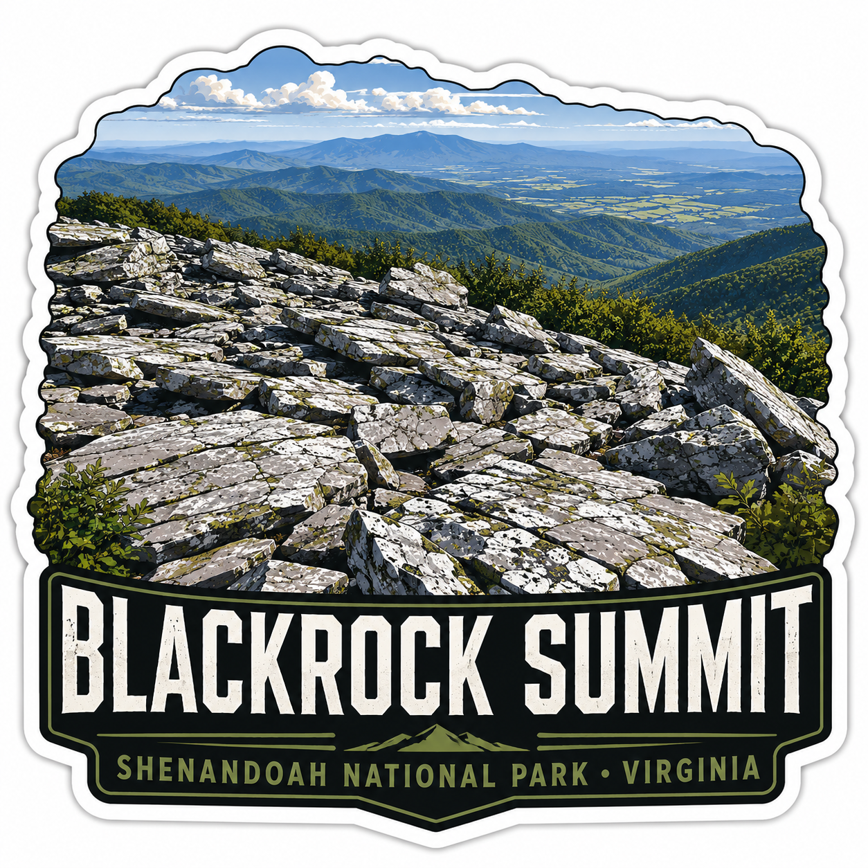 Blackrock Summit Vinyl Sticker