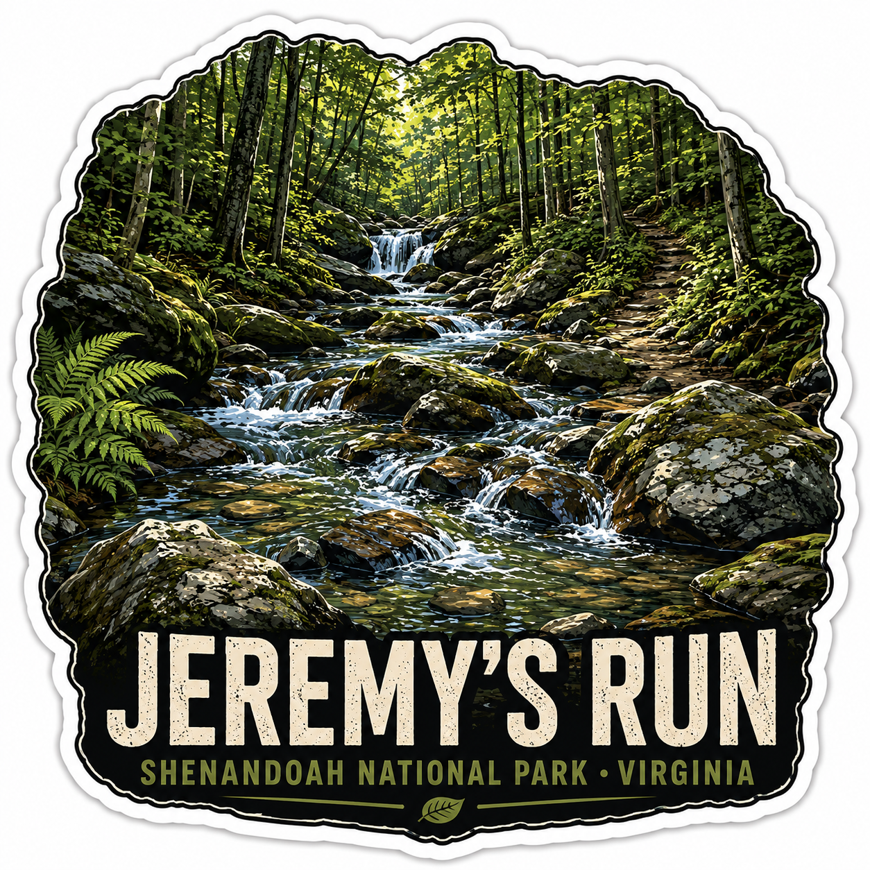 Jeremy's Run Vinyl Sticker