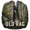 Old Rag Scramble Vinyl Sticker