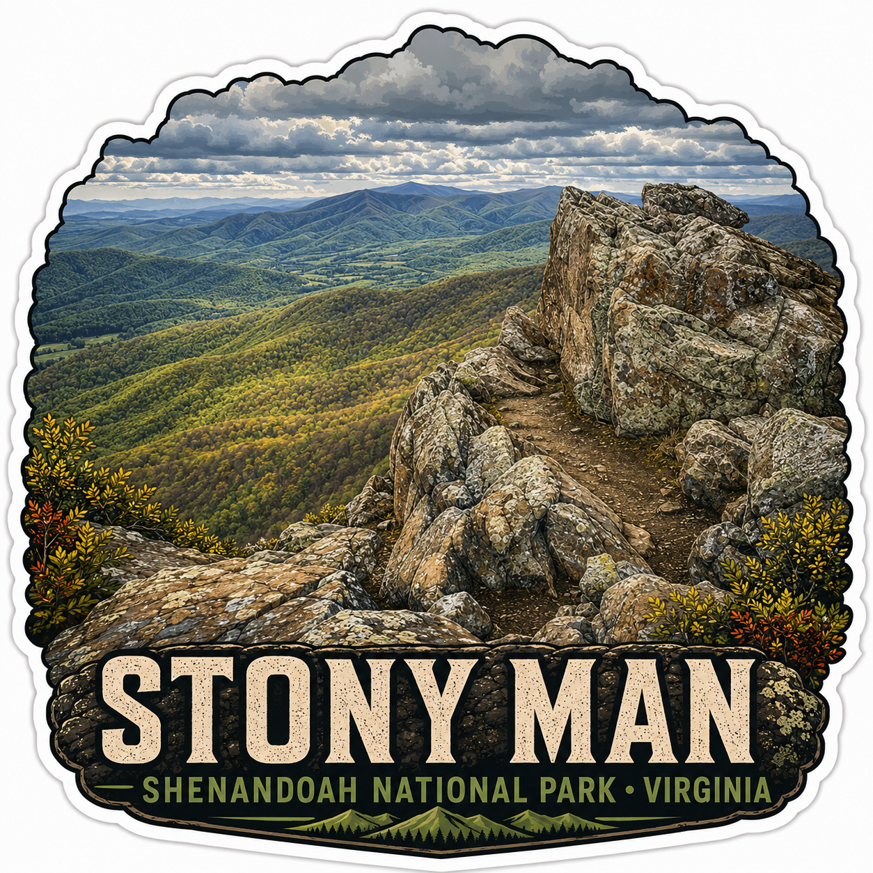 Stony Man Vinyl Sticker