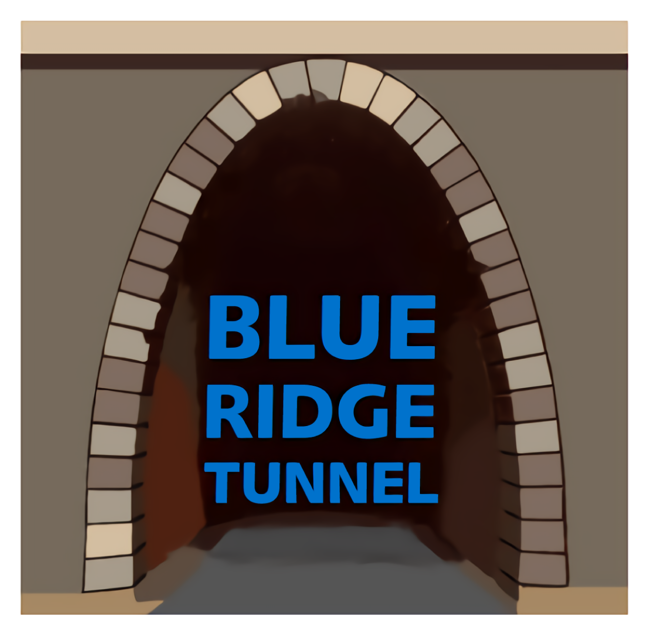 Blue Ridge Tunnel Vinyl Sticker