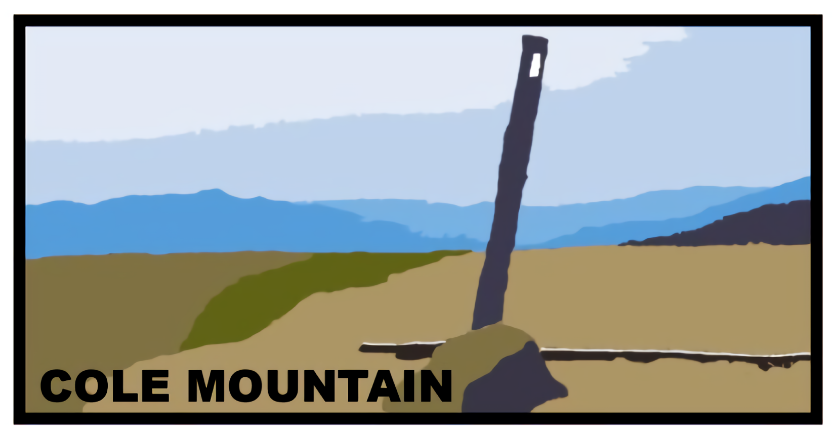 Cole Mountain Vinyl Sticker