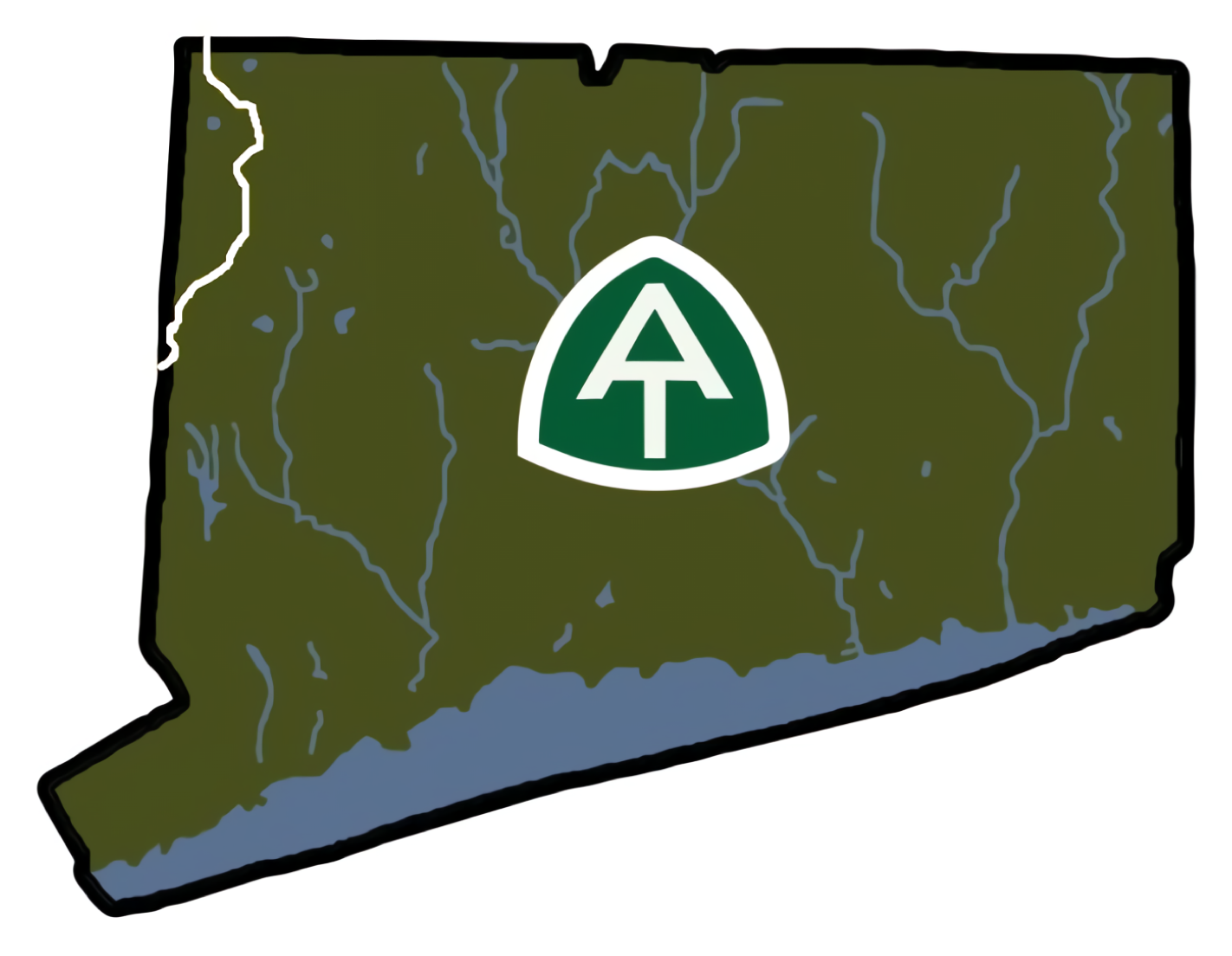 Appalachian Trail Connecticut Vinyl Sticker