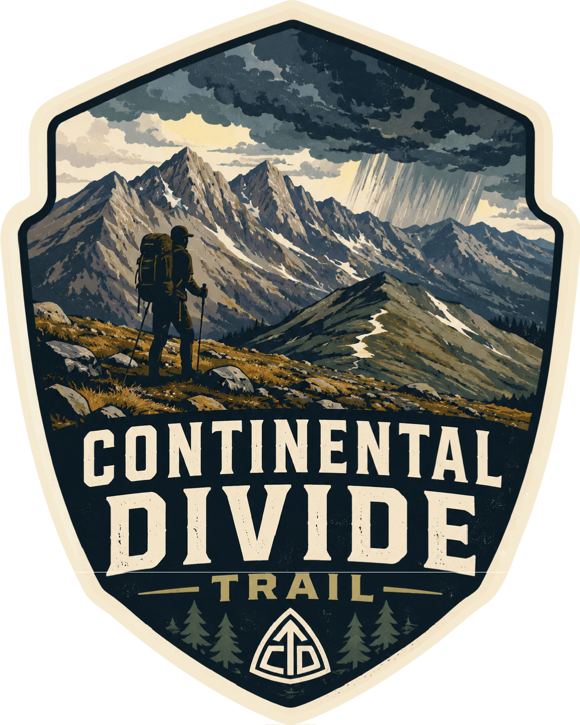Continental Divide Trail Vinyl Sticker