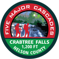 Crabtree Falls Vinyl Sticker
