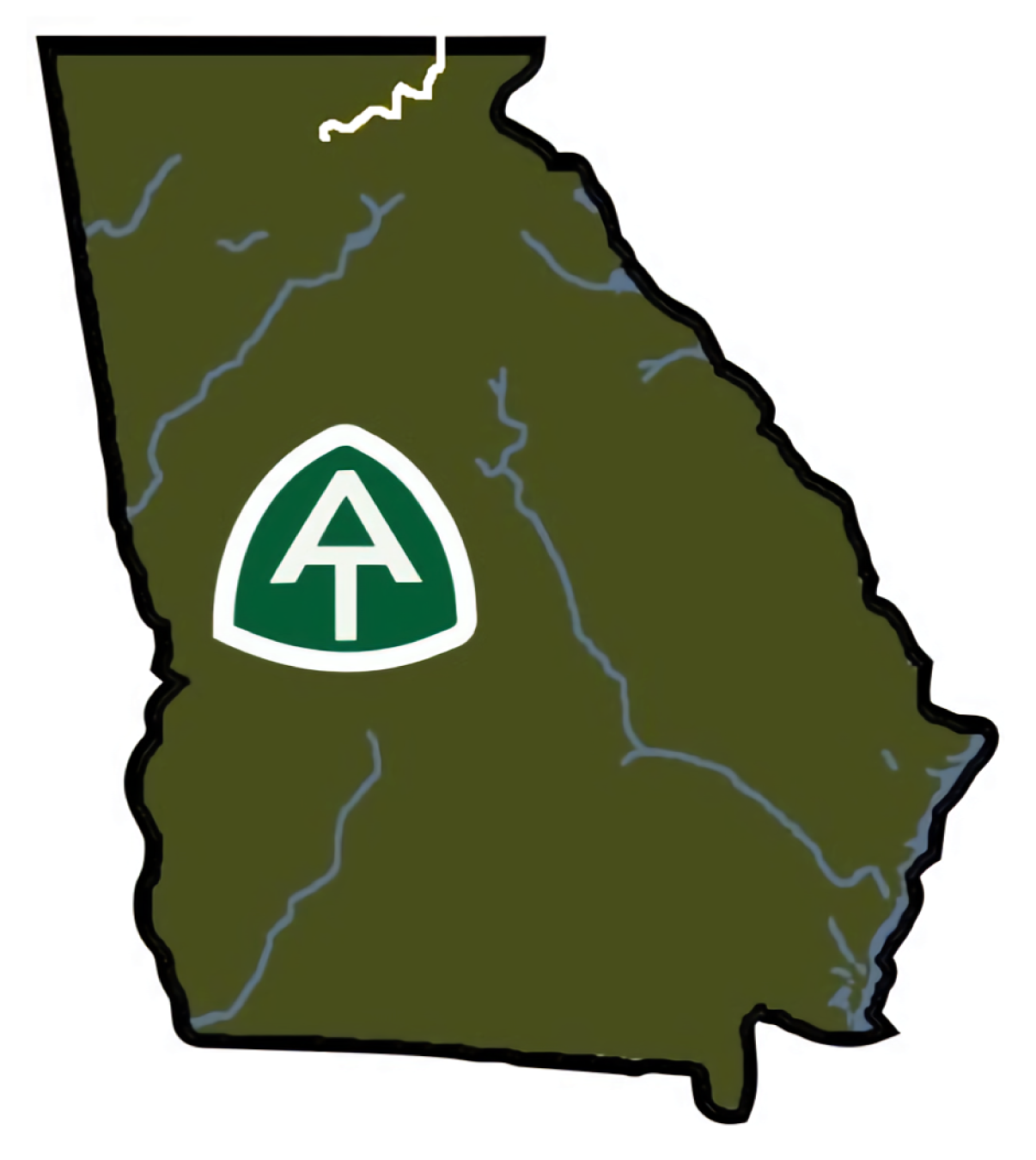 Appalachian Trail Georgia Vinyl Sticker