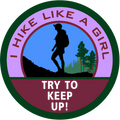 Hike Like a Girl Vinyl Sticker