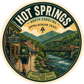 Hot Springs Vinyl Sticker