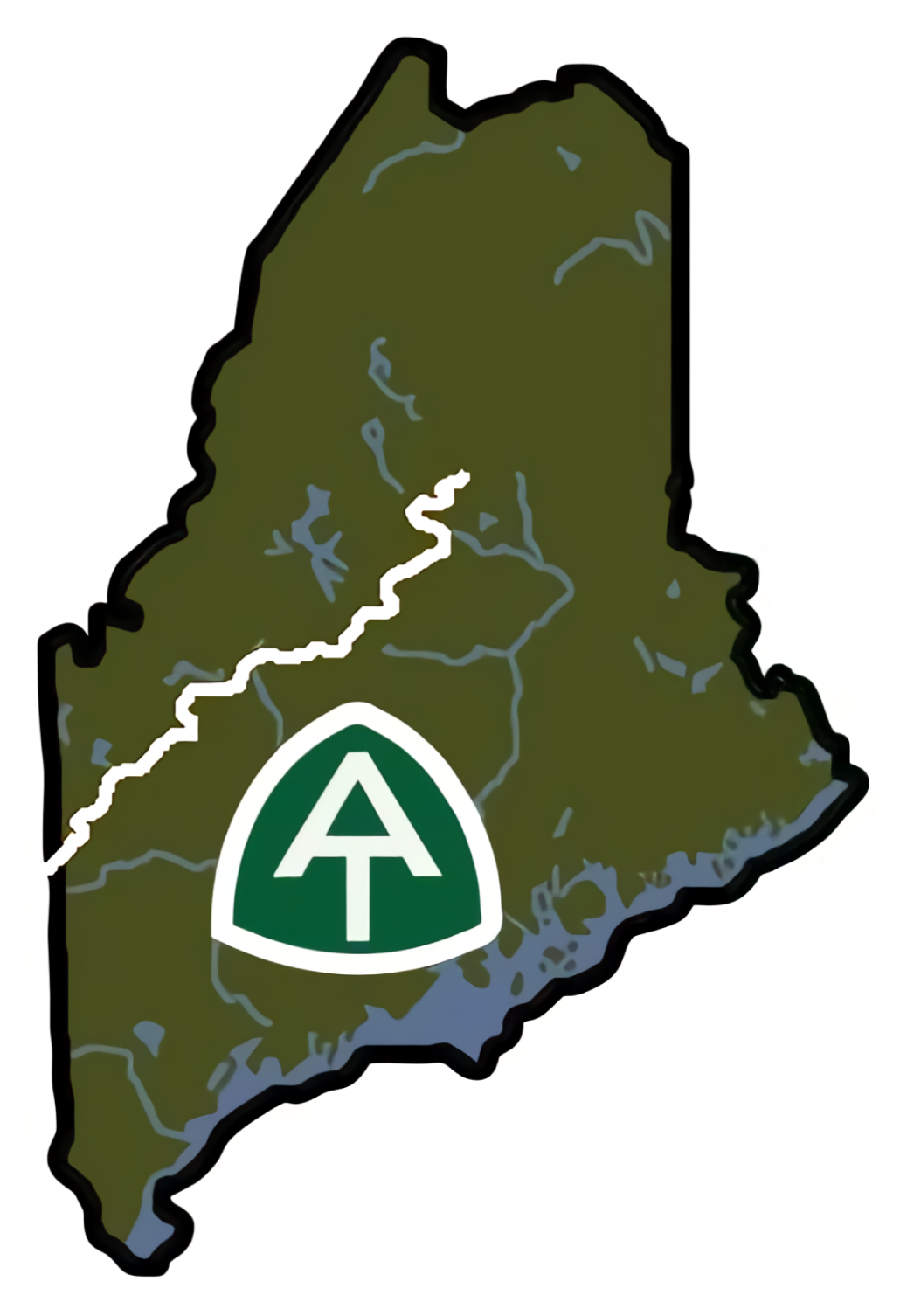 Appalachian Trail Maine Vinyl Sticker