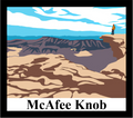 McAfee Knob Alt Vinyl Sticker