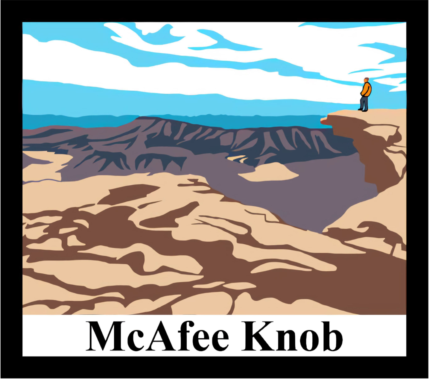 McAfee Knob Alt Vinyl Sticker