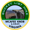 McAfee Knob Vinyl Sticker