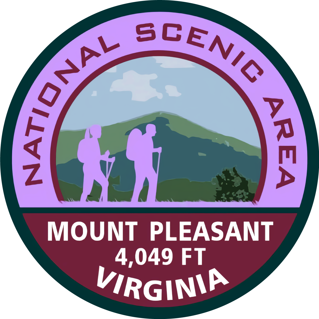 Mount Pleasant Vinyl Sticker