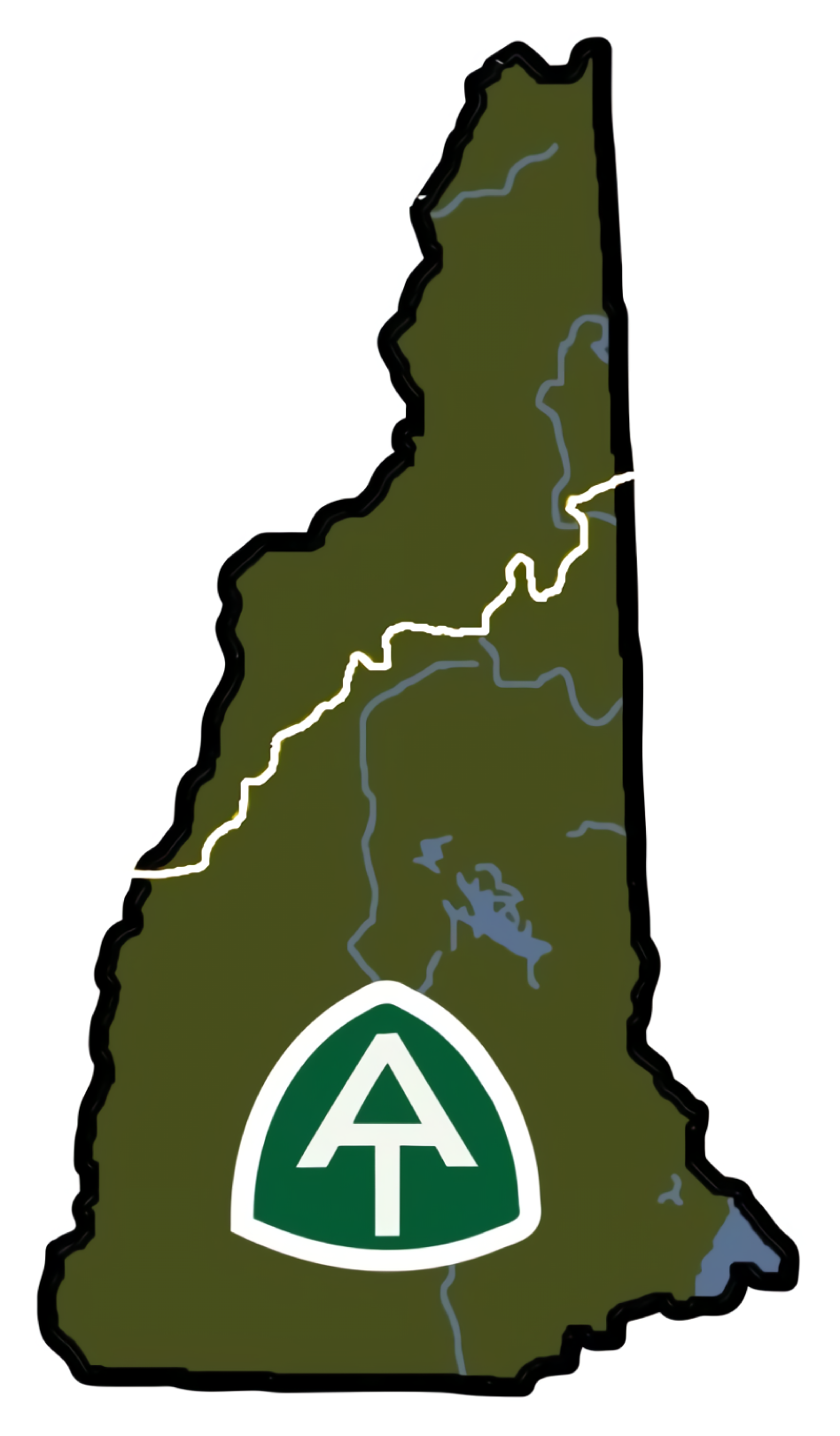 Appalachian Trail New Hampshire Vinyl Sticker