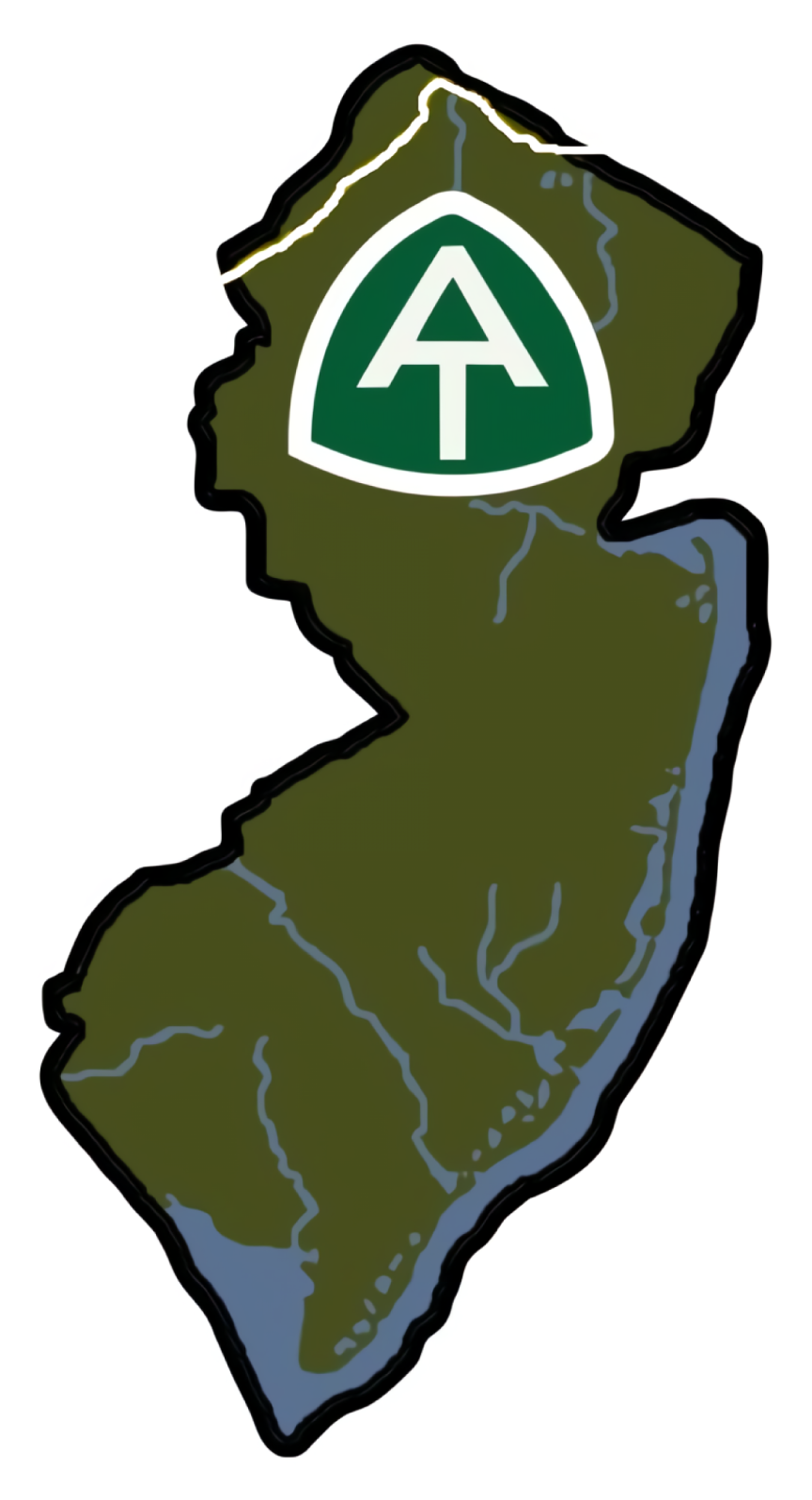 Appalachian Trail New Jersey Vinyl Sticker