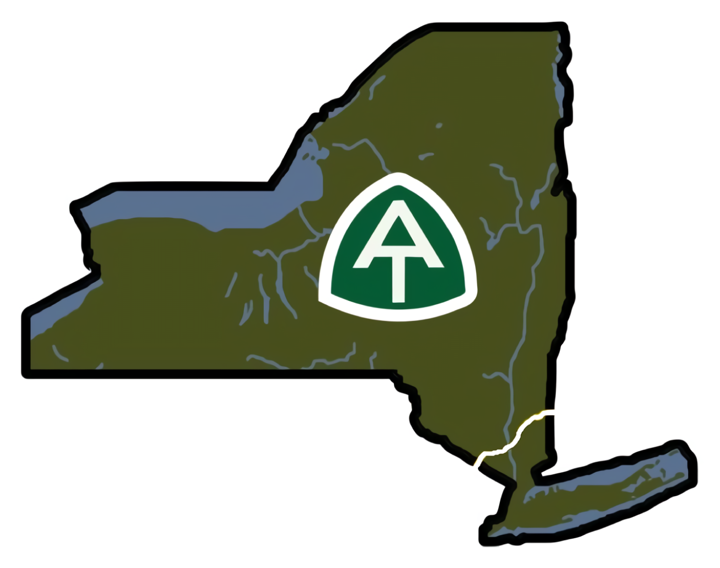 Appalachian Trail New York Vinyl Sticker