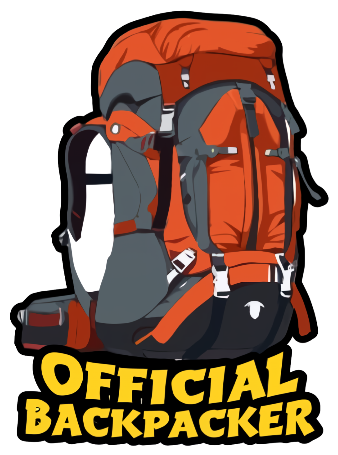 Official Backpacker Vinyl Sticker