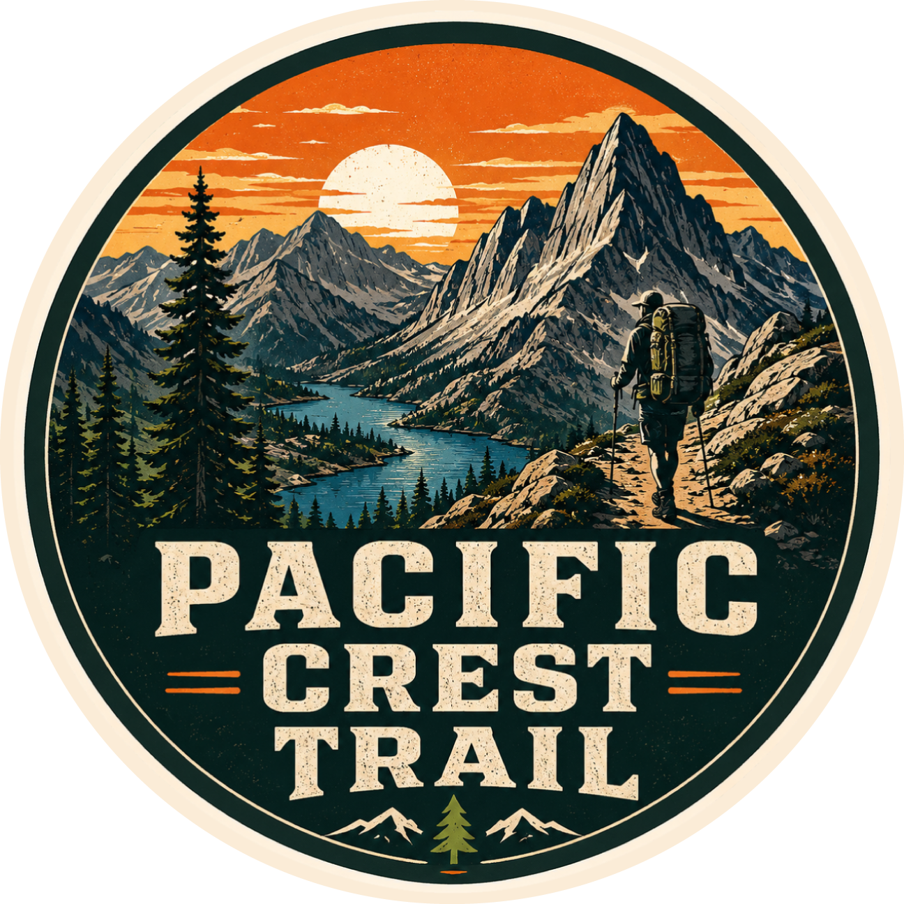 Pacific Crest Trail Vinyl Sticker