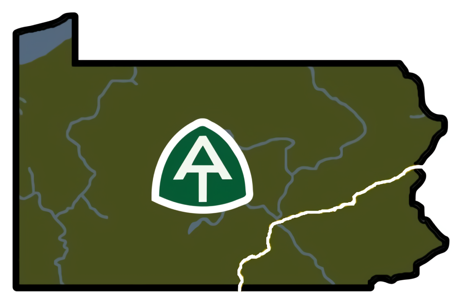 Appalachian Trail Pennsylvania Vinyl Sticker