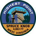 West Virginia Highpoint Vinyl Sticker