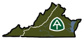 Appalachian Trail Virginia Vinyl Sticker