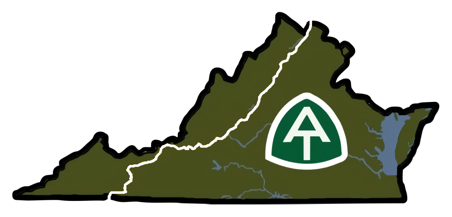 Appalachian Trail Virginia Vinyl Sticker