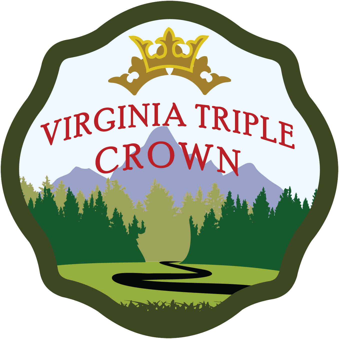 Virginia Triple Crown Vinyl Sticker