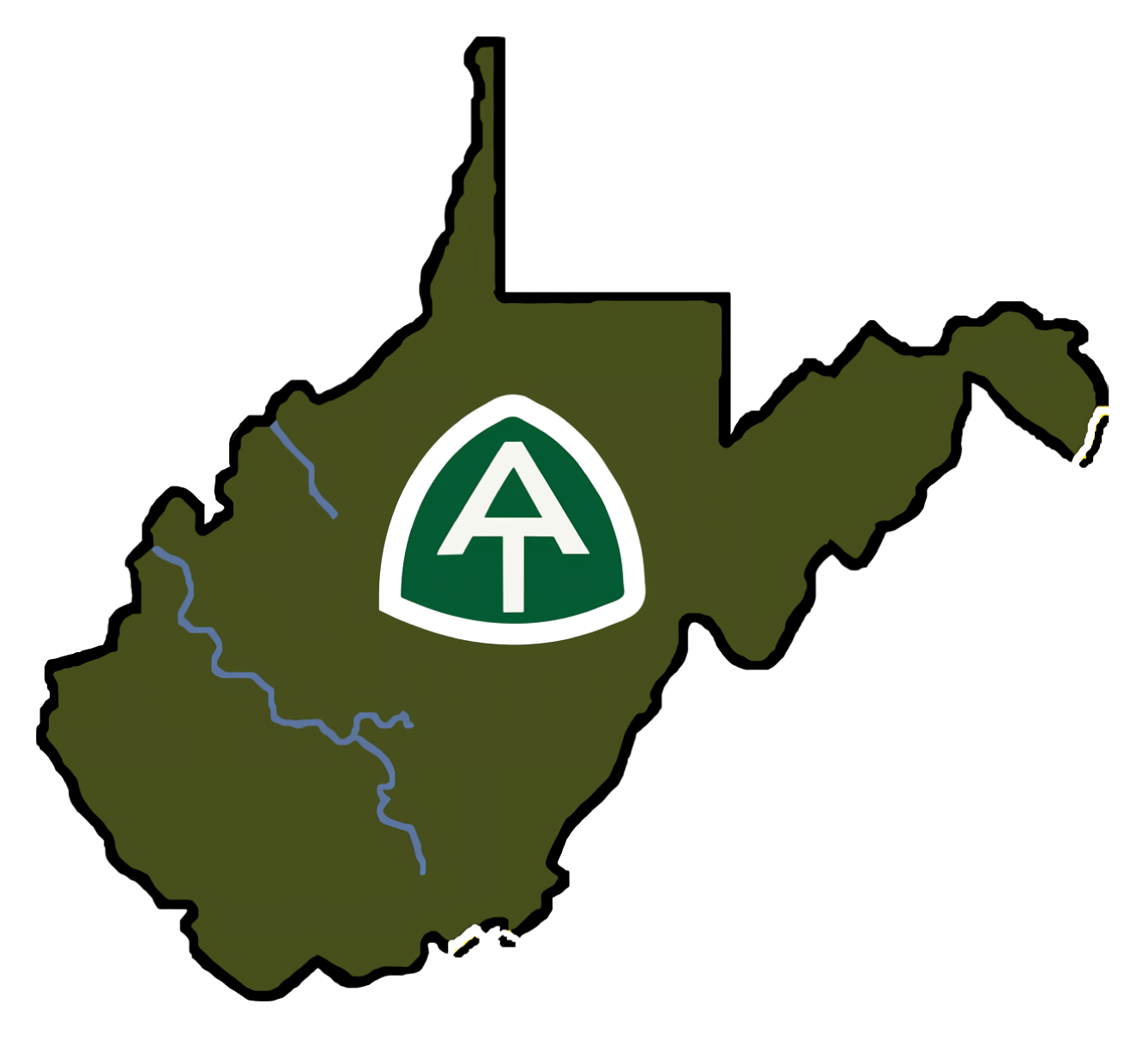 Appalachian Trail West Virginia Vinyl Sticker