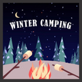 Winter Camping Vinyl Sticker